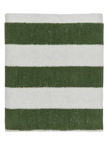 OYOY living design Ręcznik "Raita" w kolorze zielono-białym do rąk - 100 x 50 cm