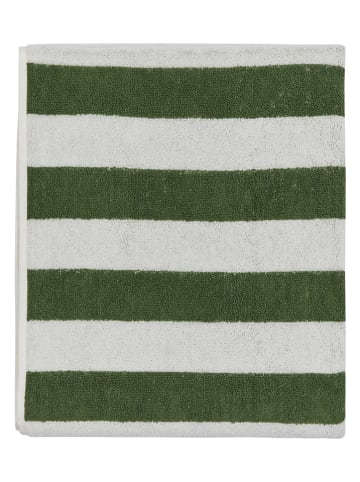 OYOY living design Ręcznik prysznicowy "Raita" w kolorze zielono-białym - 140 x 70 cm