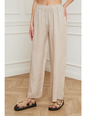 Joséfine Leinen-Hose "Garibaldi" in Beige
