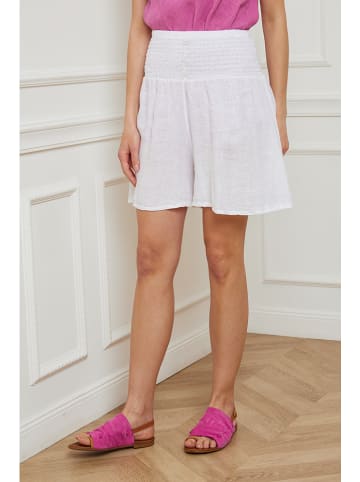 Fleur de Lin Linnen short "Iverlest" wit