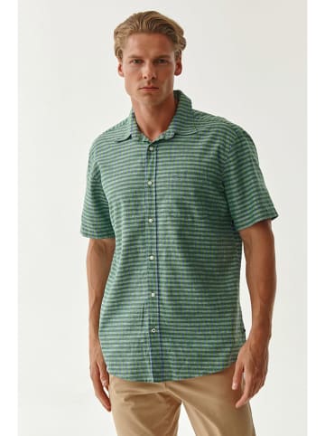 TATUUM Koszula - Regular fit - w kolorze niebiesko-zielonym