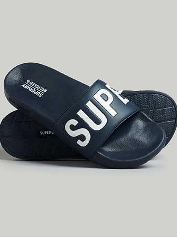 Superdry Pantoletten in Dunkelblau