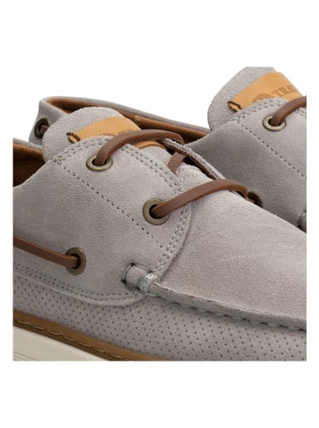 Travelin` Leren mocassins "Shipton" grijs