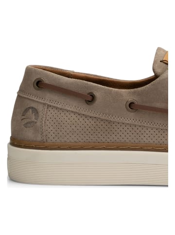 TRAVELIN' Leder-Mokassins "Shipton" in Beige