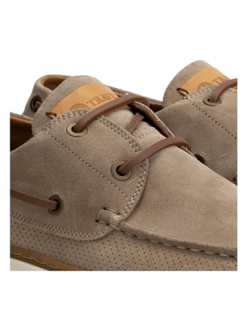 TRAVELIN' Leren mocassins "Shipton" beige