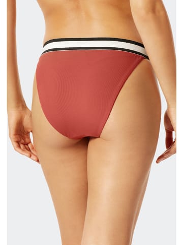 Schiesser Bikini-Hose in Rotbraun