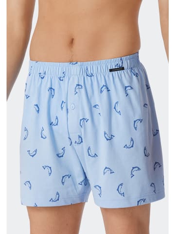 Schiesser 2er-Set: Boxershorts in Hellblau/ Dunkelblau