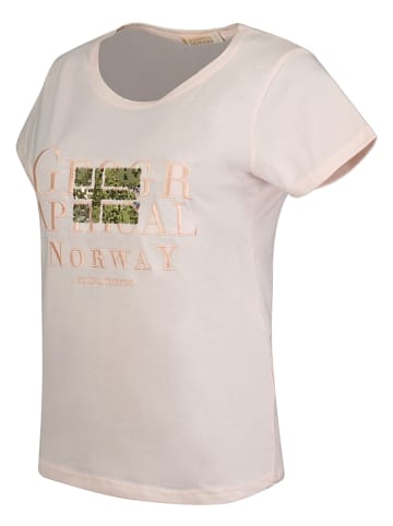 Geographical Norway Koszulka "Jassy" w kolorze kremowym