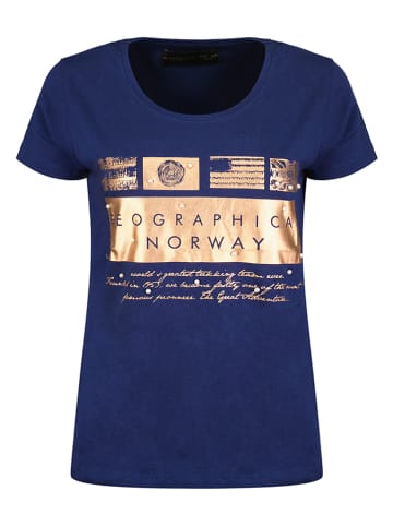 Geographical Norway Shirt "Jicorne" donkerblauw