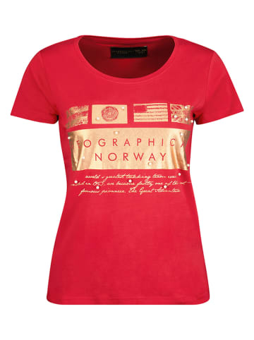 Geographical Norway Shirt "Jicorne" in Rot