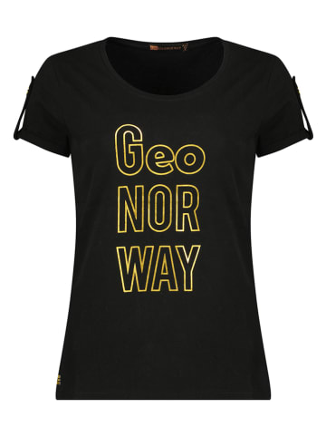 Geographical Norway Shirt "Joloua" in Schwarz