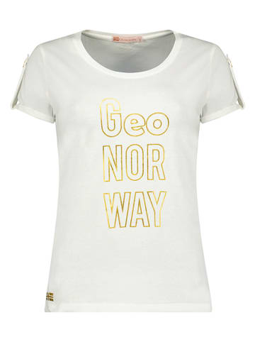Geographical Norway Koszulka "Joloua" w kolorze białym