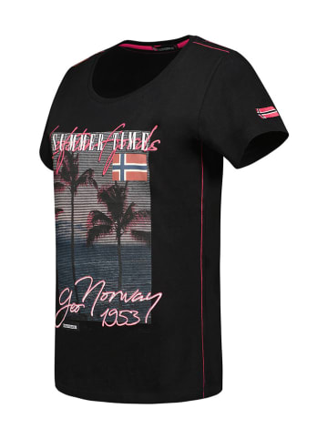 Geographical Norway Koszulka "Jorgina" w kolorze czarnym