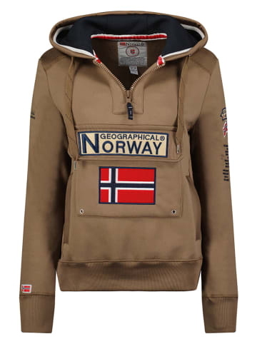 Geographical Norway Bluza "Gymclass" w kolorze jasnobrÄ…zowym