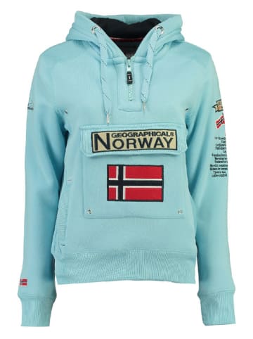 Geographical Norway Bluza "Gymclass" w kolorze turkusowym