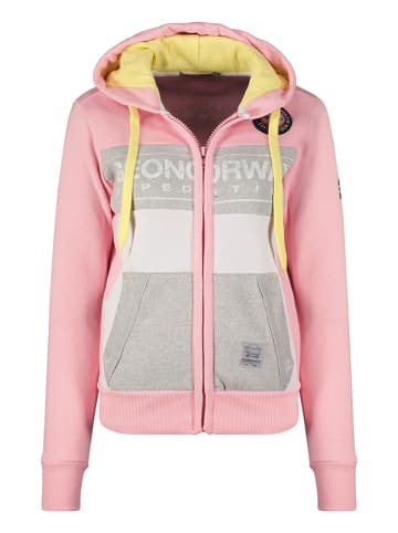 Geographical Norway Sweatjacke "Gweny" in Rosa