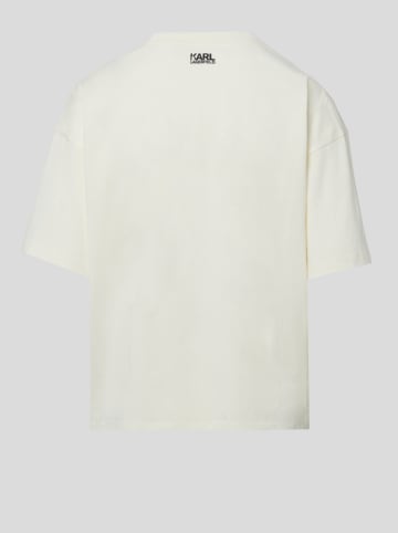 Karl Lagerfeld Koszulka w kolorze kremowym