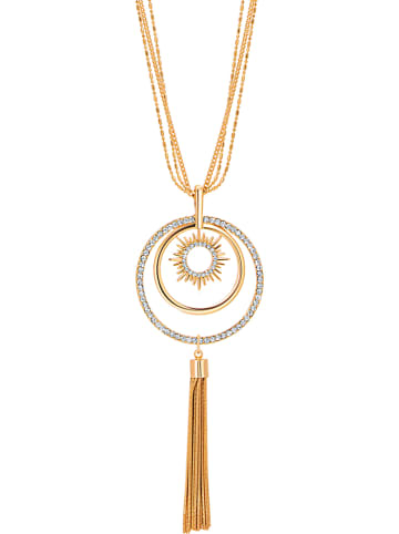 LA CHIQUITA Vergulde ketting met kristallen - (L)70 cm