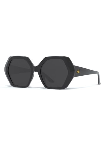 HANUKEII Okulary przeciwsłoneczne unisex "Mykonos" w kolorze czarnym