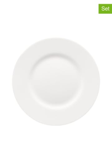 Rosenthal 6er-Set: Dessertteller "Jade" in Weiß - Ø 23 cm