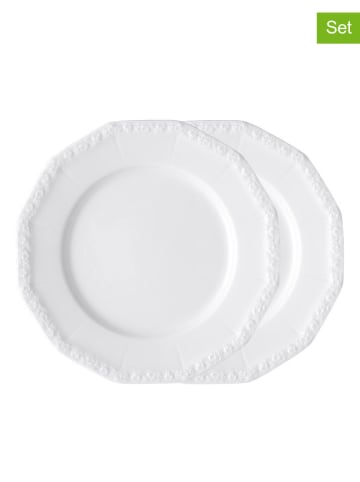 Rosenthal 2er-Set: Speiseteller "Maria" in Weiß - Ø 26 cm