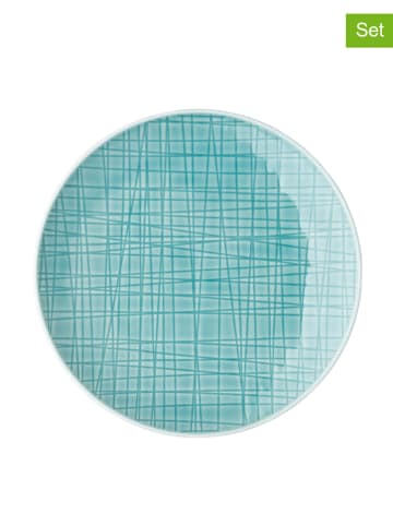 Rosenthal 6er-Set: Brotteller "Mesh Colours" in Blau - Ø 15 cm