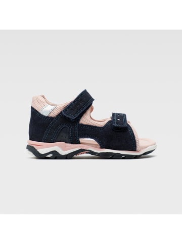 Lasocki Leder-Sandalen in Dunkelblau/ Rosa