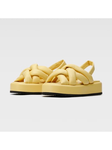 Badura Leren sandalen geel