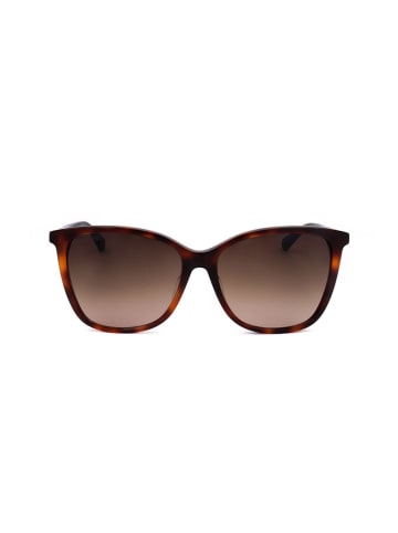 Swarovski Damskie okulary przeciwsłoneczne w kolorze ciemnobrązowym