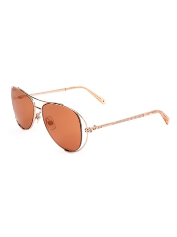 Swarovski Damen-Sonnenbrille in Gold/ Hellbraun