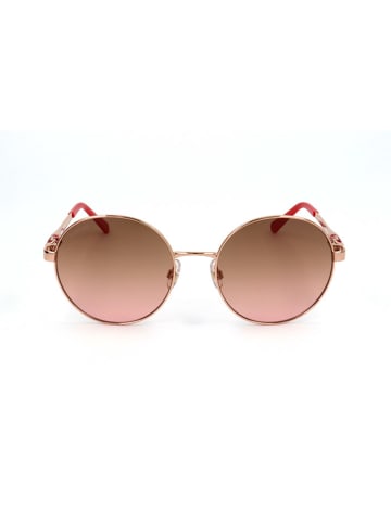 Swarovski Damskie okulary przeciwsłoneczne w kolorze różowozłoto-czerwono-brązowym