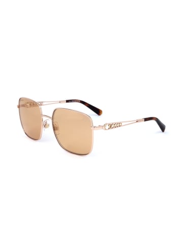 Swarovski Damen-Sonnenbrille in Gold/ Hellbraun