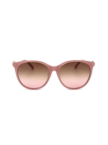 Swarovski Damskie okulary przeciwsłoneczne w kolorze szaroróżowo-brązowym