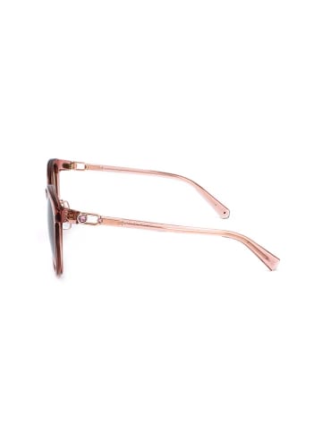 Swarovski Damen-Sonnenbrille in Transparent-Rosa/ Braun