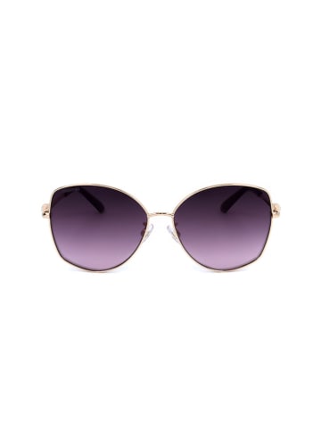 Swarovski Damskie okulary przeciwsłoneczne w kolorze złoto-fioletowym