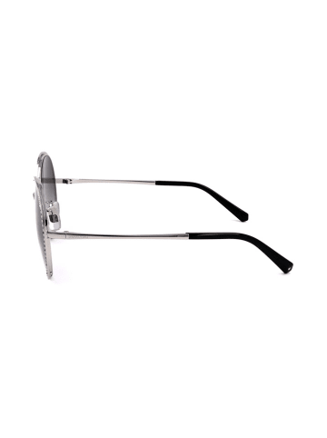Swarovski Damen-Sonnenbrille in Silber/ Dunkelblau
