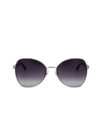 Swarovski Damskie okulary przeciwsłoneczne w kolorze srebrno-granatowym