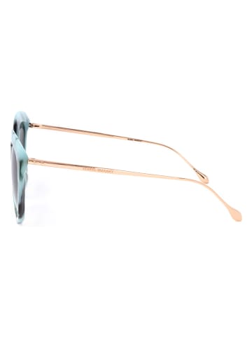 Isabel Marant Damskie okulary przeciwsłoneczne w kolorze złoto-błękitno-ciemnozielonym