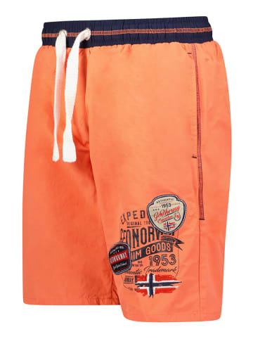 Geographical Norway Szorty kąpielowe "Qellower" w kolorze pomarańczowym