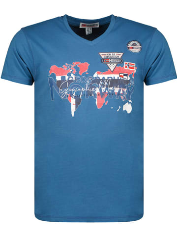 Geographical Norway Shirt "Japaye" blauw