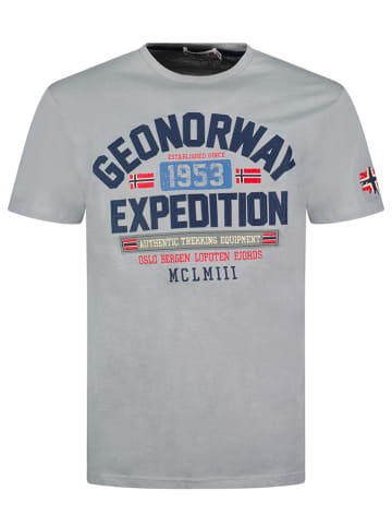 Geographical Norway Shirt "Jermanito" in Grau