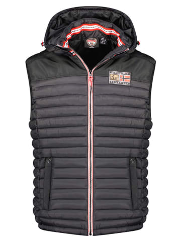 Geographical Norway Steppweste "Vadalmo" in Schwarz