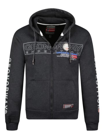 Geographical Norway Sweatvest "Galette" antraciet