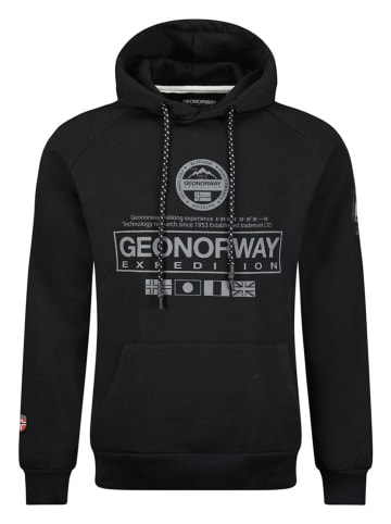 Geographical Norway Hoodie "Gozalo" in Schwarz