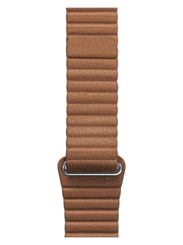 BERRIEPIE Wymienny pasek w kolorze brązowym do Apple Watch 42/ 44/ 45/ 49 mm