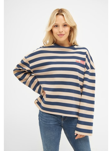 Derbe Longsleeve donkerblauw/wit