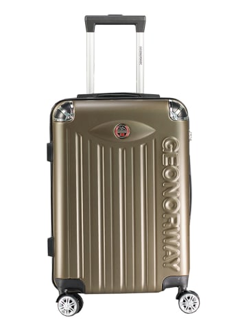 Geographical Norway Hardcase-trolley "Softless" beige/grijs - (B)34 x (H)53 x (D)21 cm