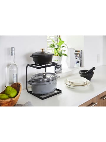 Yamazaki Topfständer ''Tower'' in Schwarz - (B)20,5 x (H)22,5 x (T)21 cm