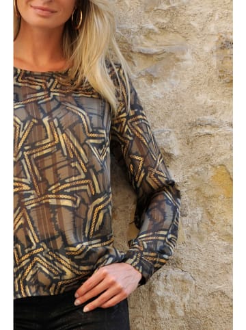 Bleu d'Azur Blouse "Goldie" bruin