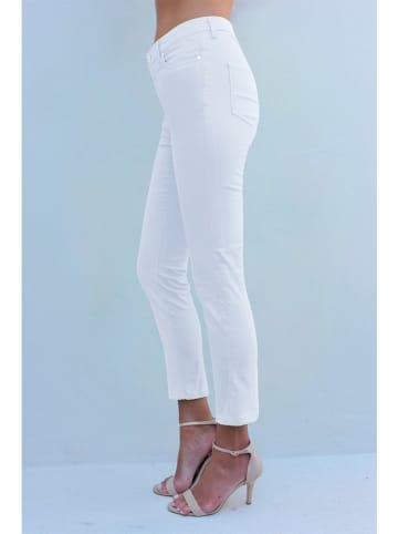 Bleu d'Azur Dżinsy "Russell" - Slim fit - w kolorze białym